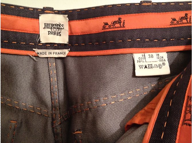 Hermès Hose, Gamaschen Lila - Ansicht 3