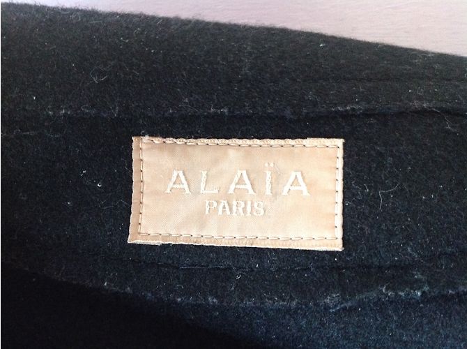 Alaïa Black Wool Biker Jacket Size 40 - view 3