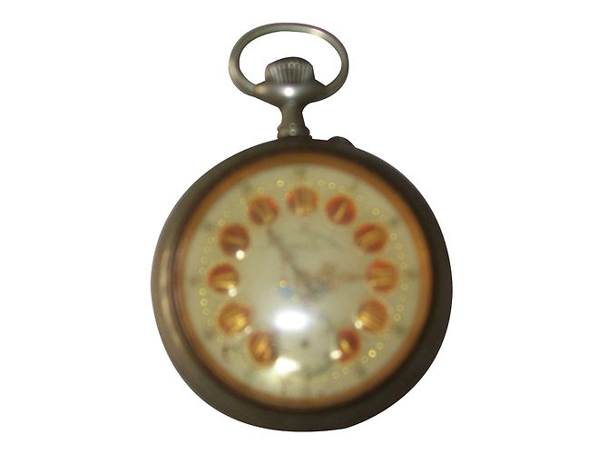 Autre Marque Montre de poche DOXA Argent Décor de Chasse Argenté - vue 2