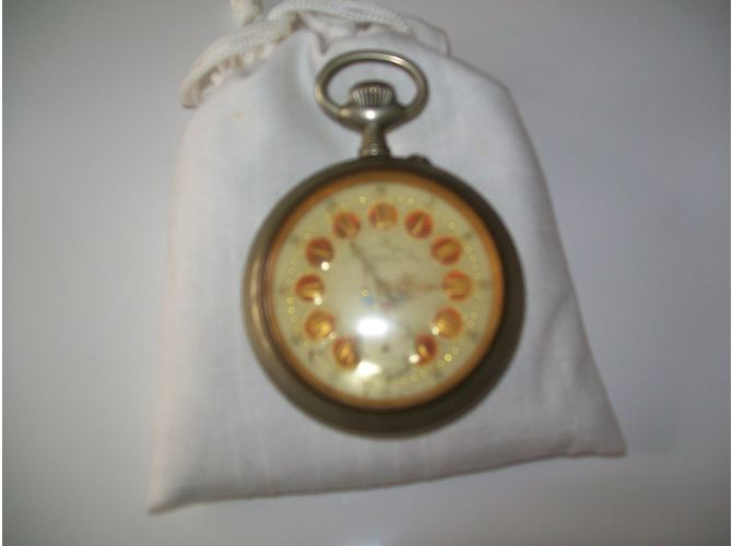 Autre Marque Montre de poche DOXA Argent Décor de Chasse Argenté - vue 4