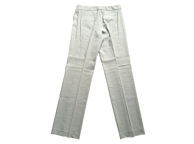 Pantalones de lino beige Elie Tahari - vista 2