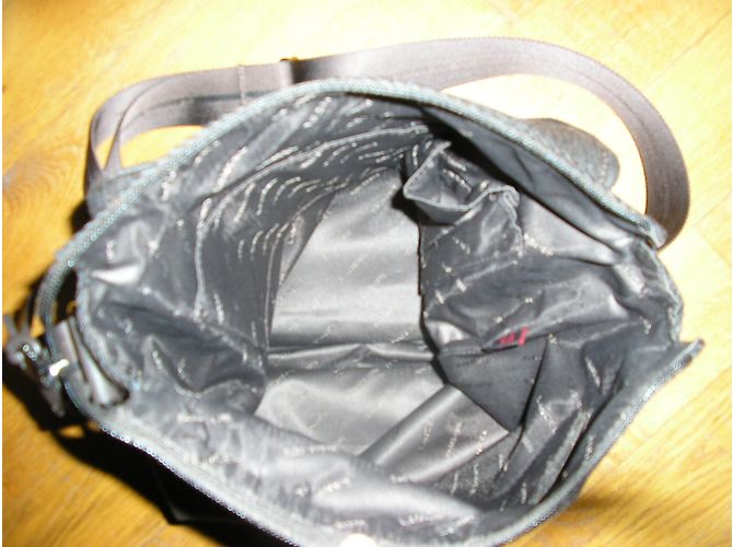 Lancel Porte-documents Marron Toile et Cuir - vue 3