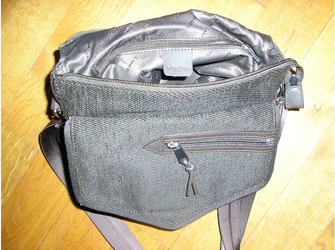 Lancel Porte-documents Marron Toile et Cuir - vue 4