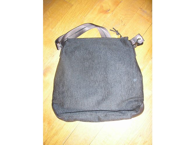 Lancel Porte-documents Marron Toile et Cuir - vue 7