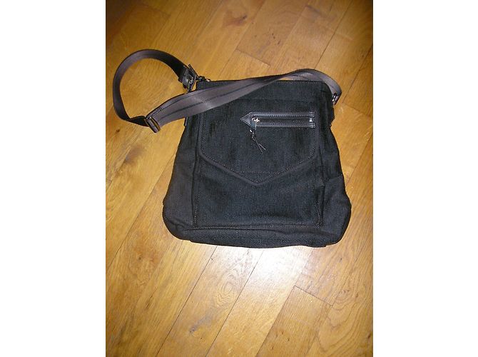 Lancel Porte-documents Marron Toile et Cuir - vue 8