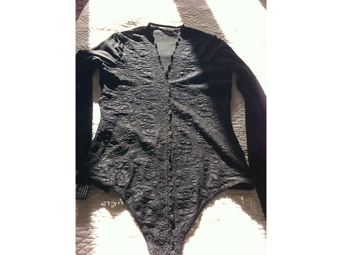 Body de Encaje Negro Wolford - vista 5