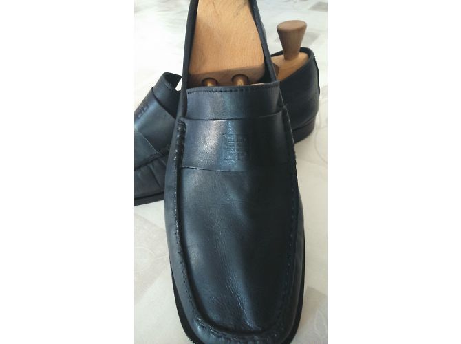 Givenchy Leder Slipper Blau - Ansicht 2