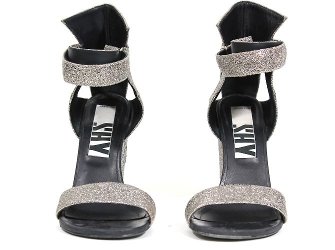Sandali Shy by Arvid Yuki in pelle argento Taglia 38 - vista 2