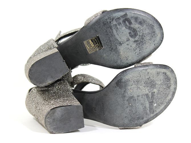 Sandali Shy by Arvid Yuki in pelle argento Taglia 38 - vista 5