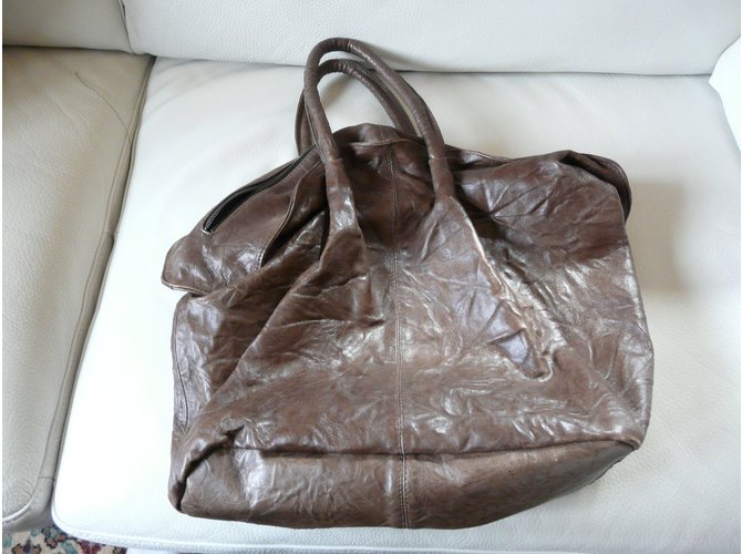 Bolso Bash de piel de cordero marrón Castaño - vista 5