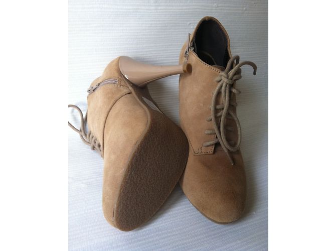 Botines Steve Madden Beige de Gamuza - vista 3