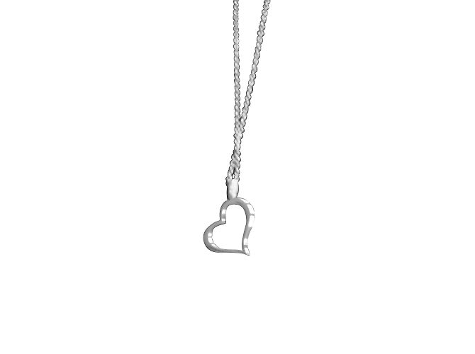 Collar con Pendiente de Corazón Piaget Oro Blanco Gris - vista 2