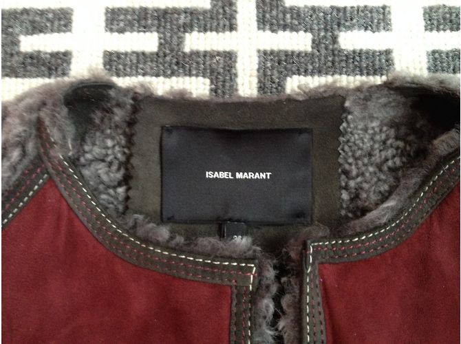 Isabel Marant Jacke aus Hirschleder Grau Grösse 36 - Ansicht 3