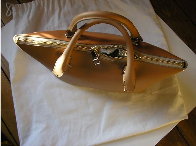 Borsa a mano Chloé Baylee in pelle Wet Sand Coral Reef - vista 4