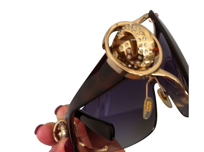 Gafas de sol Gucci marrones de plástico Castaño - vista 2