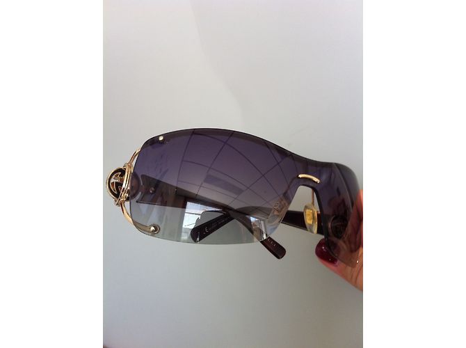 Gafas de sol Gucci marrones de plástico Castaño - vista 3