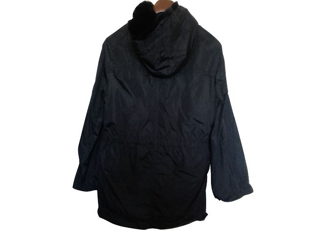 Louis Vuitton Parka Reversible 3 en 1 de Piel de Conejo Negra Negro - vista 2