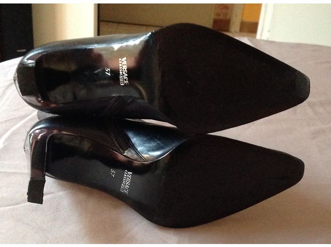 Botines Versace de piel negra Negro - vista 4