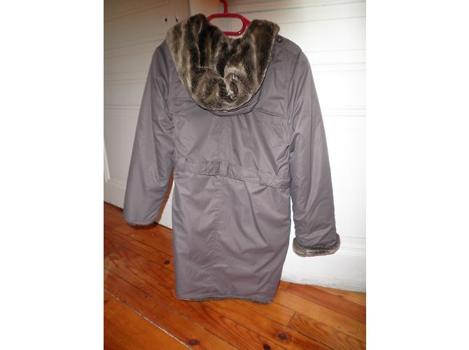 Autre Marque Cappotto in pelliccia viola per bambina 8/9 anni Porpora - vista 2