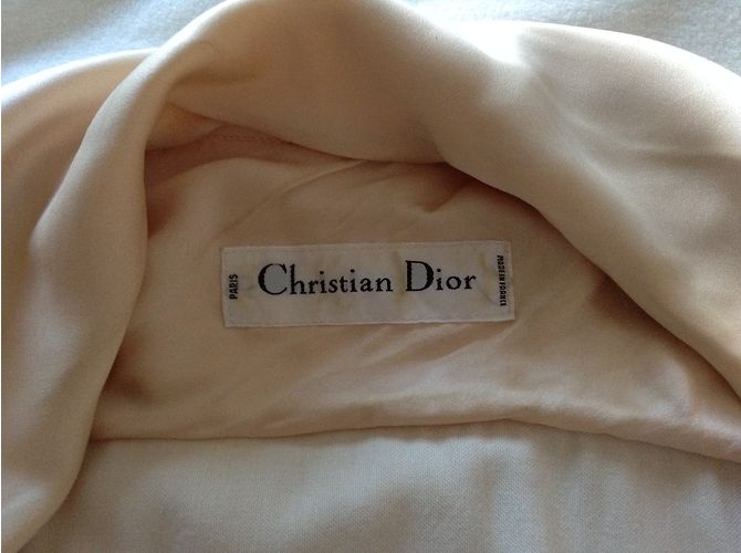 Christian Dior Bata de terciopelo blanca Blanco - vista 4