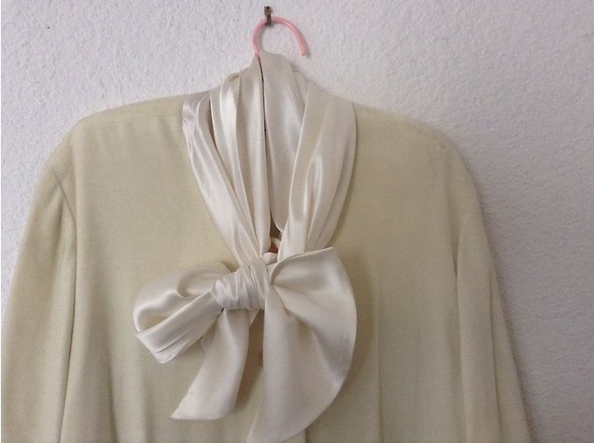 Christian Dior Bata de terciopelo blanca Blanco - vista 3