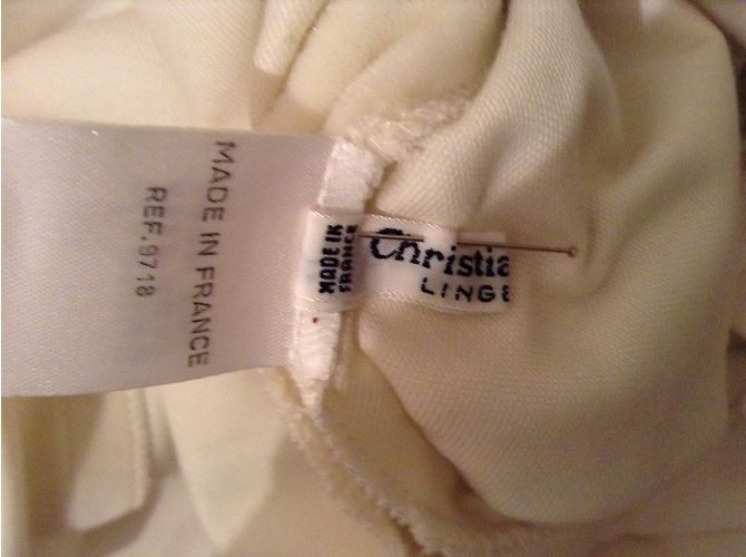 Christian Dior Bata de terciopelo blanca Blanco - vista 6
