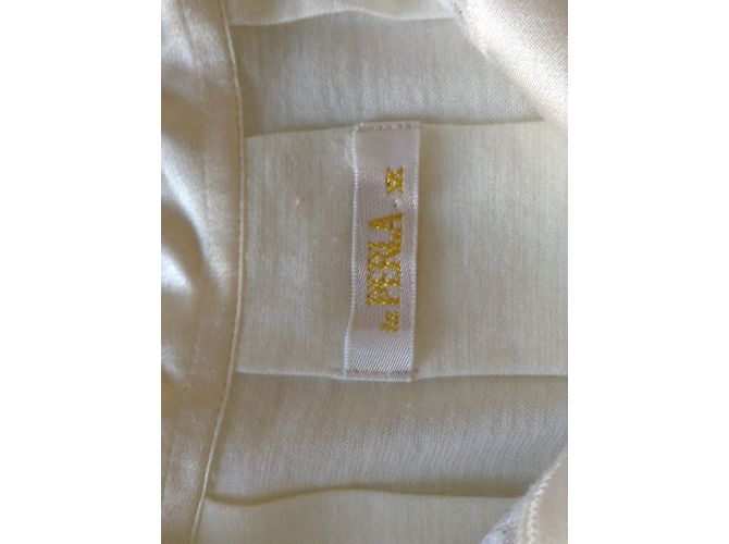 Vestaglia La Perla in cotone bianco - vista 2