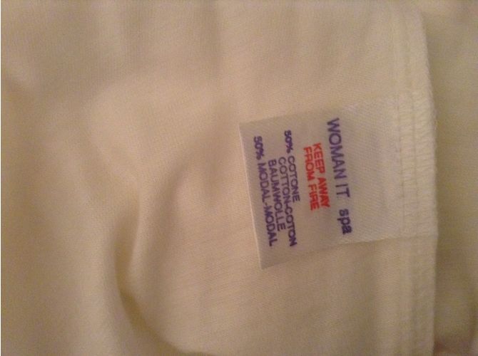 Vestaglia La Perla in cotone bianco - vista 4