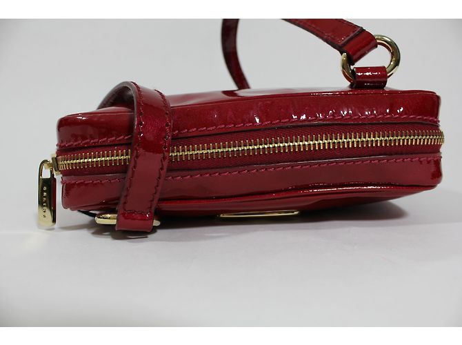 Borsa a tracolla Céline in pelle di vitello rossa Rosso - vista 10