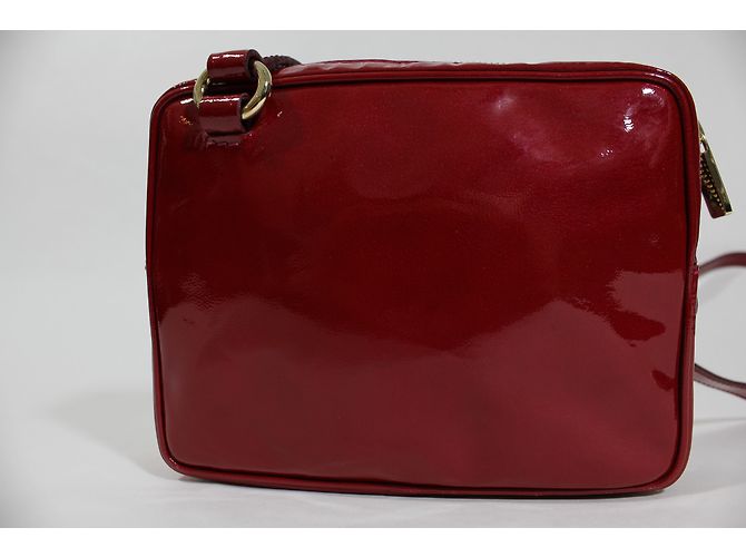 Borsa a tracolla Céline in pelle di vitello rossa Rosso - vista 8