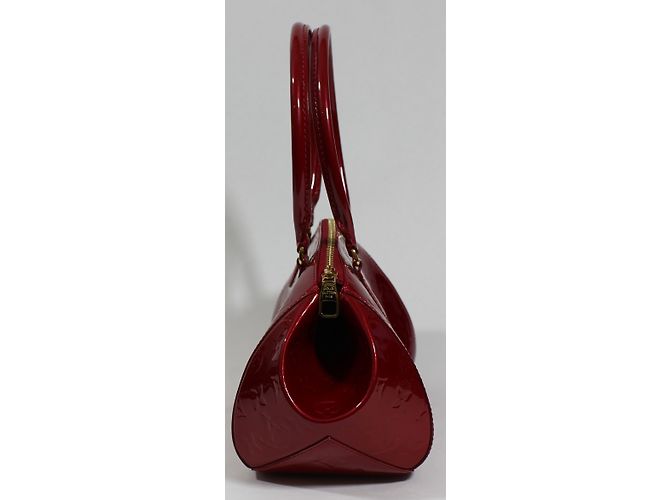 Louis Vuitton Sherwood PM Borsa a mano rossa in vernice Rosso - vista 5