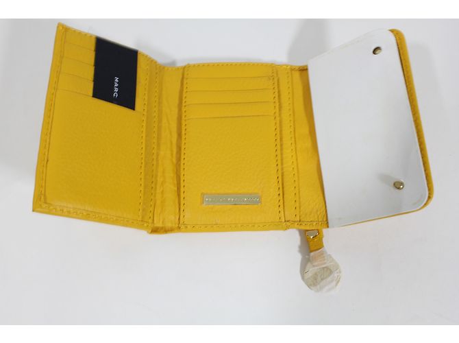 Marc by Marc Jacobs Leder Geldbörse Gelb - Ansicht 7