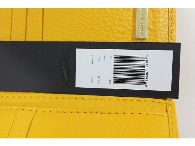 Marc by Marc Jacobs Leder Geldbörse Gelb - Ansicht 8
