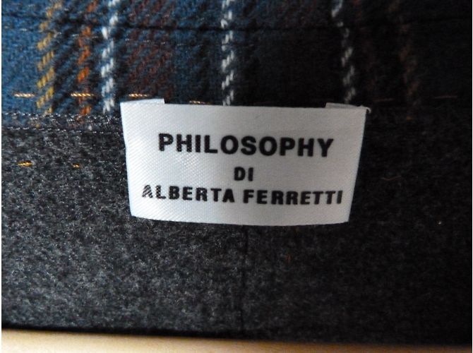 Philosophy Di Alberta Ferretti Wolljacke Tartan - Ansicht 5