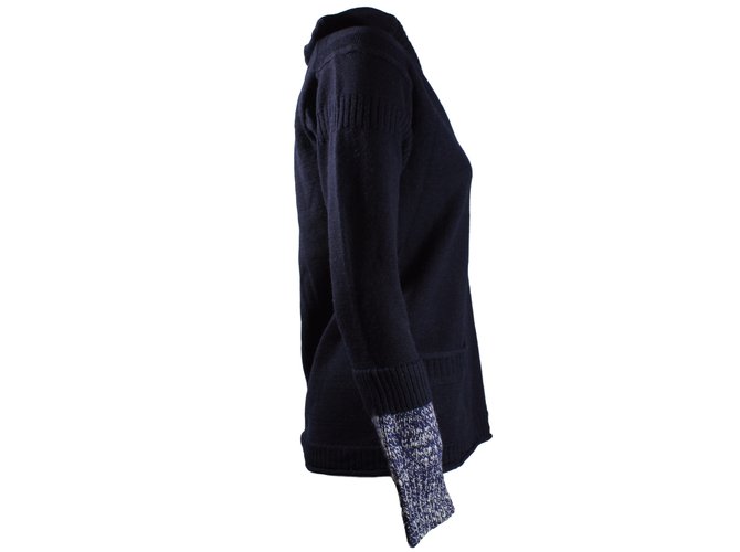 Marc by Marc Jacobs Wollpullover Blau Baumwolle Nylon S - Ansicht 2