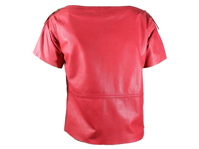 Louis Vuitton Top de cuero coral - vista 3