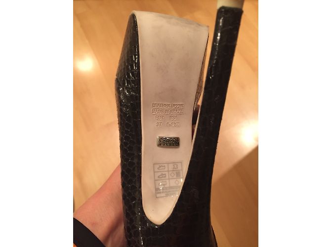 Buffalo Pumps schwarze Leder Plateauschuhe Größe 37 - Ansicht 5