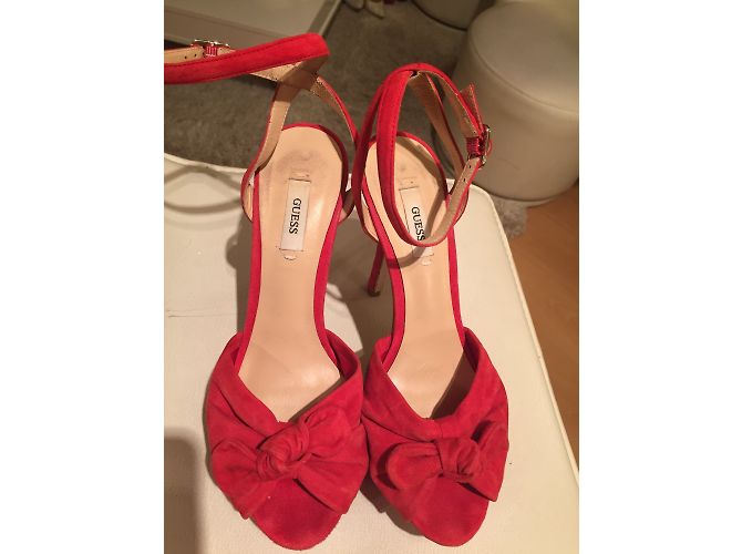 Sandali Guess in pelle rossi Taglia 37 Rosso - vista 4