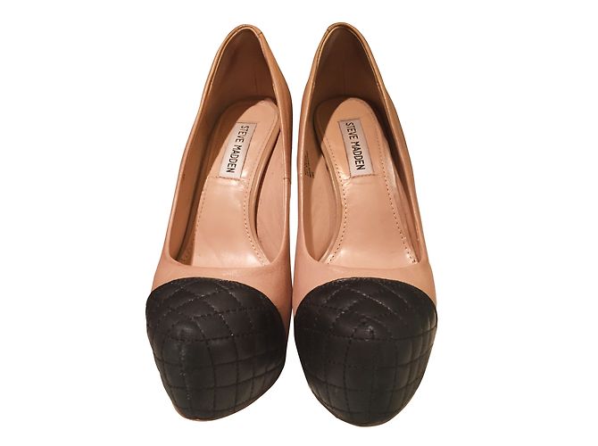 Tacchi Steve Madden Beige e Nero Trapuntati Taglia 38 - vista 2