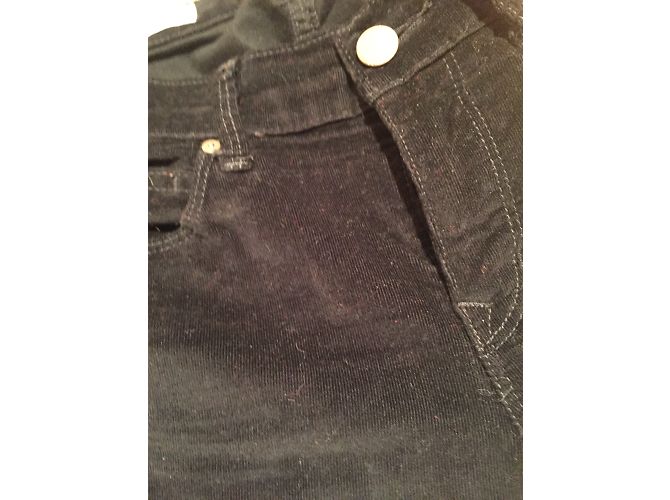 Jeans Slim Elásticos Negros Gap - vista 3