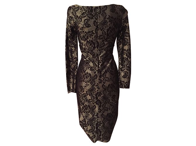 Asos Spitzenkleid Schwarz und Silber Größe S - Ansicht 2