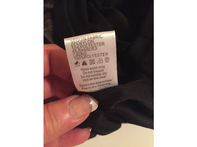 Asos Spitzenkleid Schwarz und Silber Größe S - Ansicht 9