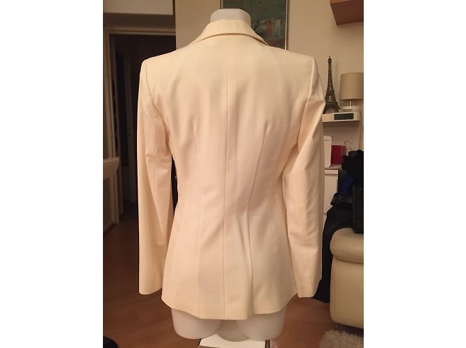 Autre Marque Oui Pantsuit Wool Eggshell Size 38 - view 5