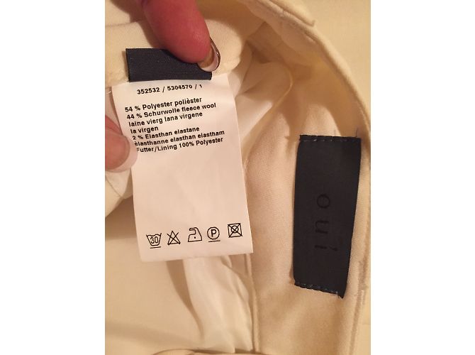 Autre Marque Oui Pantsuit Wool Eggshell Size 38 - view 6