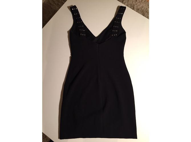 Zara Mini Kleid trägerlos mit Nieten Schwarz S - Ansicht 4
