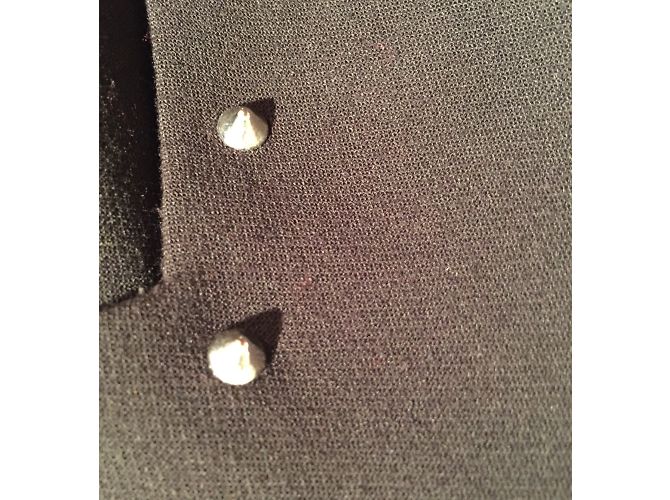 Zara Mini Kleid trägerlos mit Nieten Schwarz S - Ansicht 6