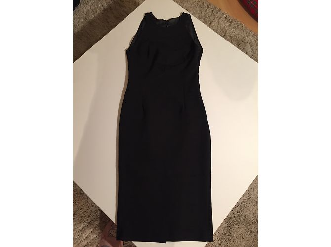 Zara ärmelloses schwarzes Stretch Kleid - Ansicht 3
