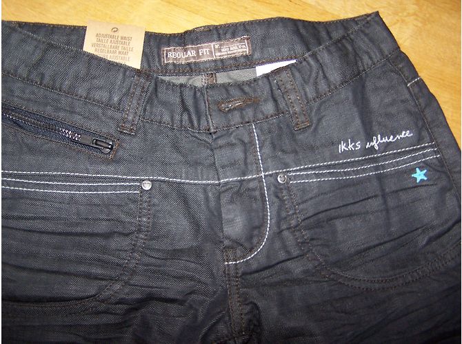 Ikks Schwarze Jeans Denim Mädchen Größe 12 - Ansicht 3
