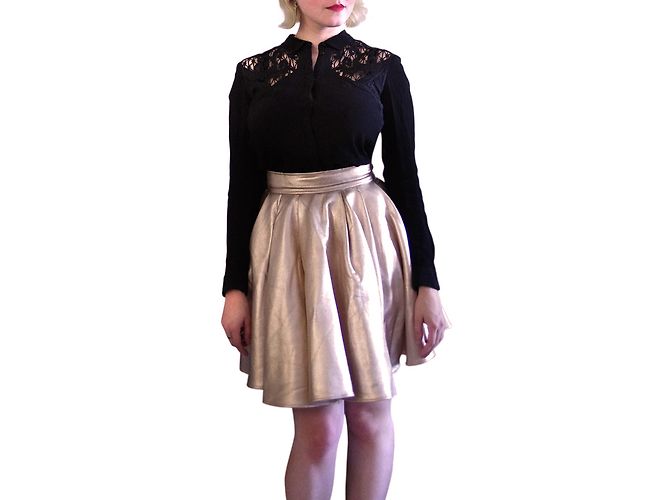 Eleven Paris Skaterrock beige Polyester - Ansicht 4