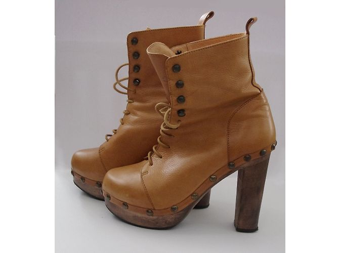 Autre Marque D.CO Copenhagen Lederstiefel Caramel Karamell - Ansicht 3